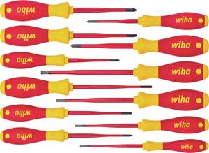 Wiha  VDE Screwdriver set 12-piece Slot, Pozidriv, Phillips, Plus/Minus, Star socket