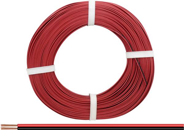 Donau Elektronik 218-5-25 Strand 2 x 0.14 mm² Red/black 25 m