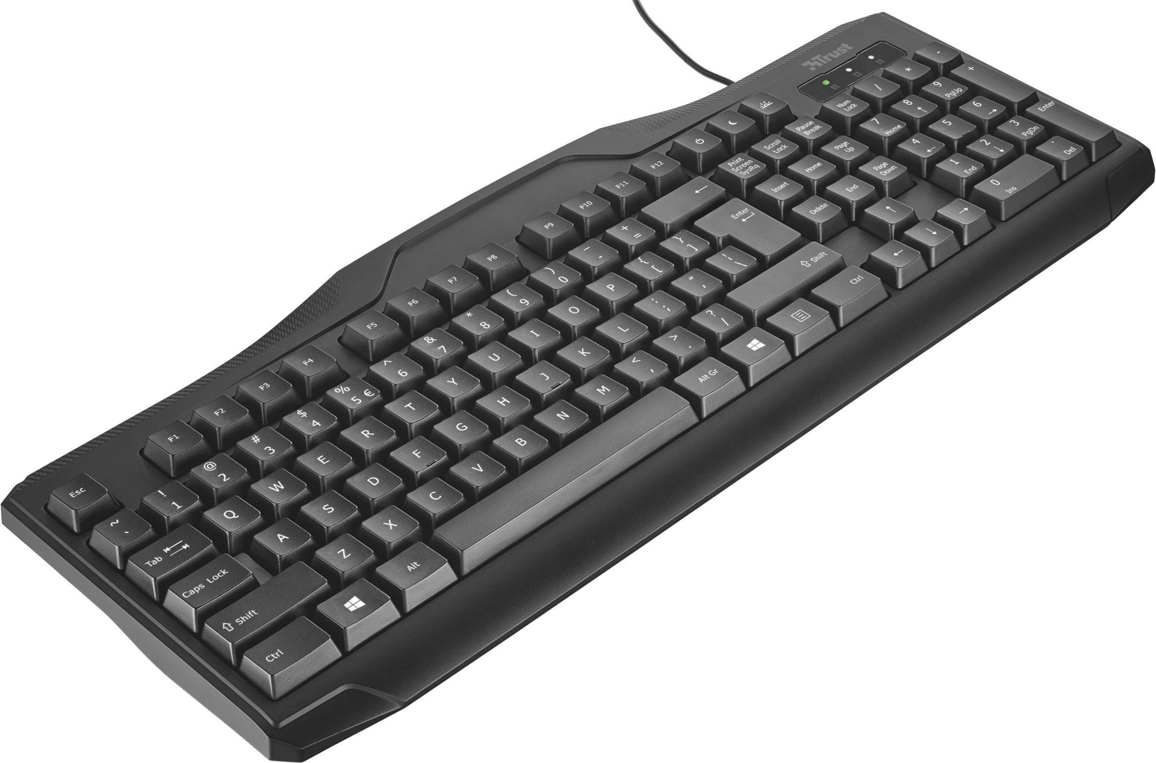 Trust ClassicLine USB Keyboard German, QWERTZ, Windows® Black ...