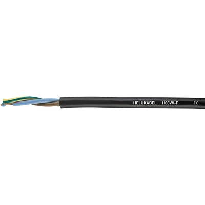Helukabel 29400SW Flexible cable H03VV-F 2 x 0.75 mm² Black Sold per metre
