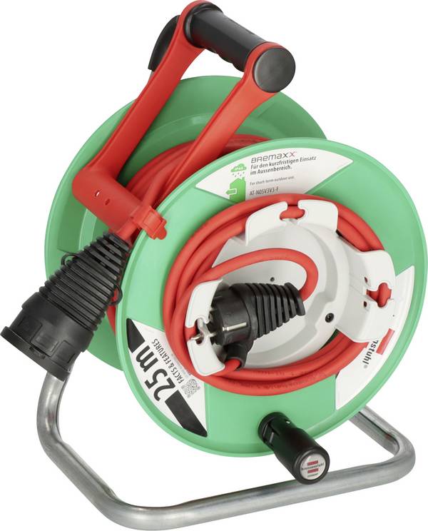 Brennenstuhl 1148370 Cable reel 25.00 m Red PG plug