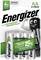 Energizer 'Accu Recharge Power Plus' Pack of 4 AA Rechargeable Batteries, 2000mAh, containing 15% recycled material, promises long-lasting performance.