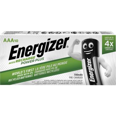 Energizer Power Plus HR03 AAA battery (rechargeable) NiMH 700 mAh 1.2 V 10 pc(s)-6