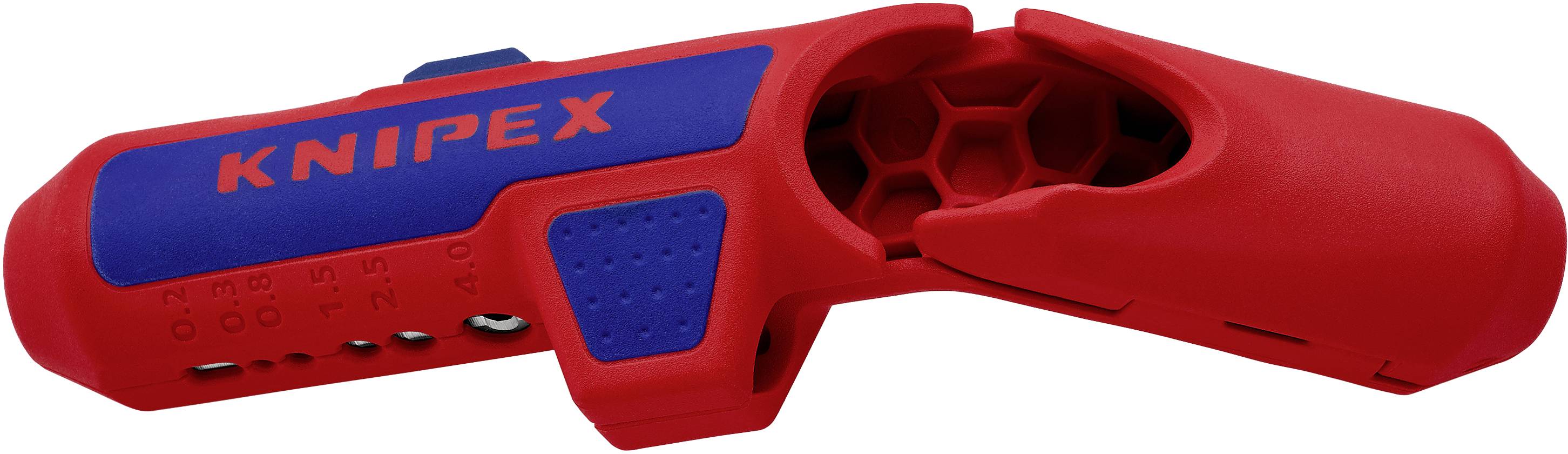 Knipex 16 95 01 SB ErgoStrip Cable sheathing stripper Suitable for Round cable, Wet room cables, Data cables, Coaxial ca