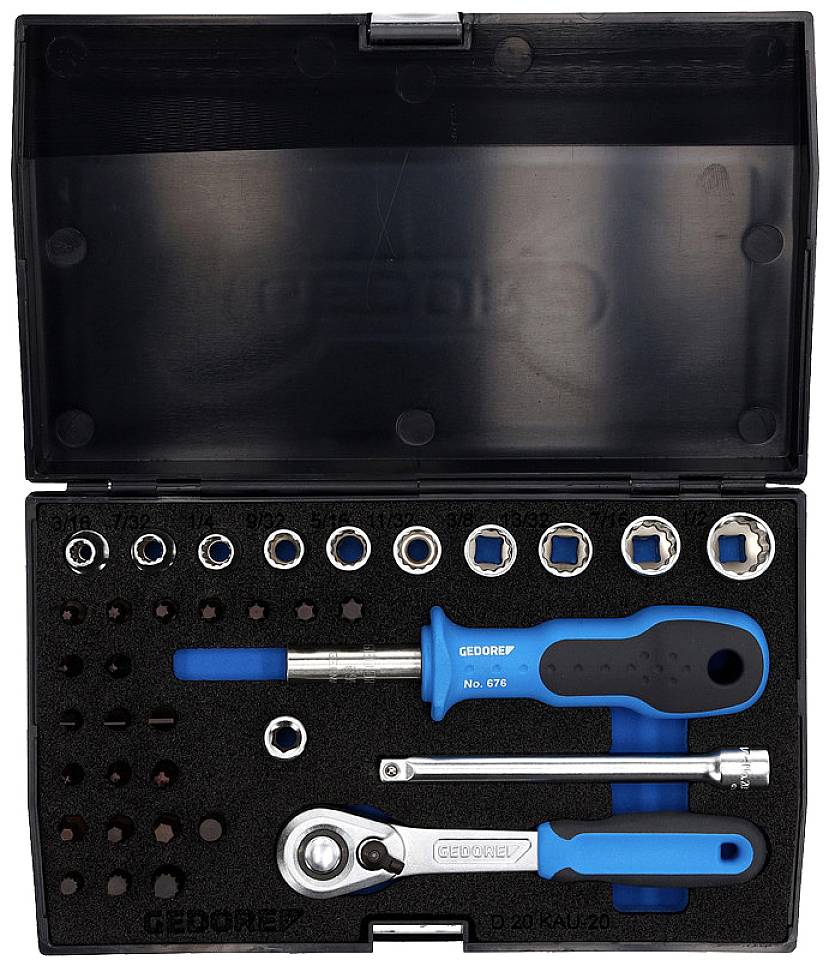 Gedore D 20 KAU-20 Bits Imperial 1/4 (6.3 mm) 37-piece 2010348
