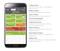 A smartphone displays a screen with a status report for a smoke detector. It provides details on battery level, sensor status, and warning messages.