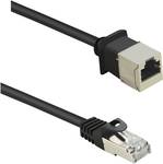 Renkforce CAT 5e F/UTP network extension cable 1.00 mBlack