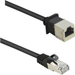 Renkforce CAT 5e F/UTP network extension cable 0.50 mBlack