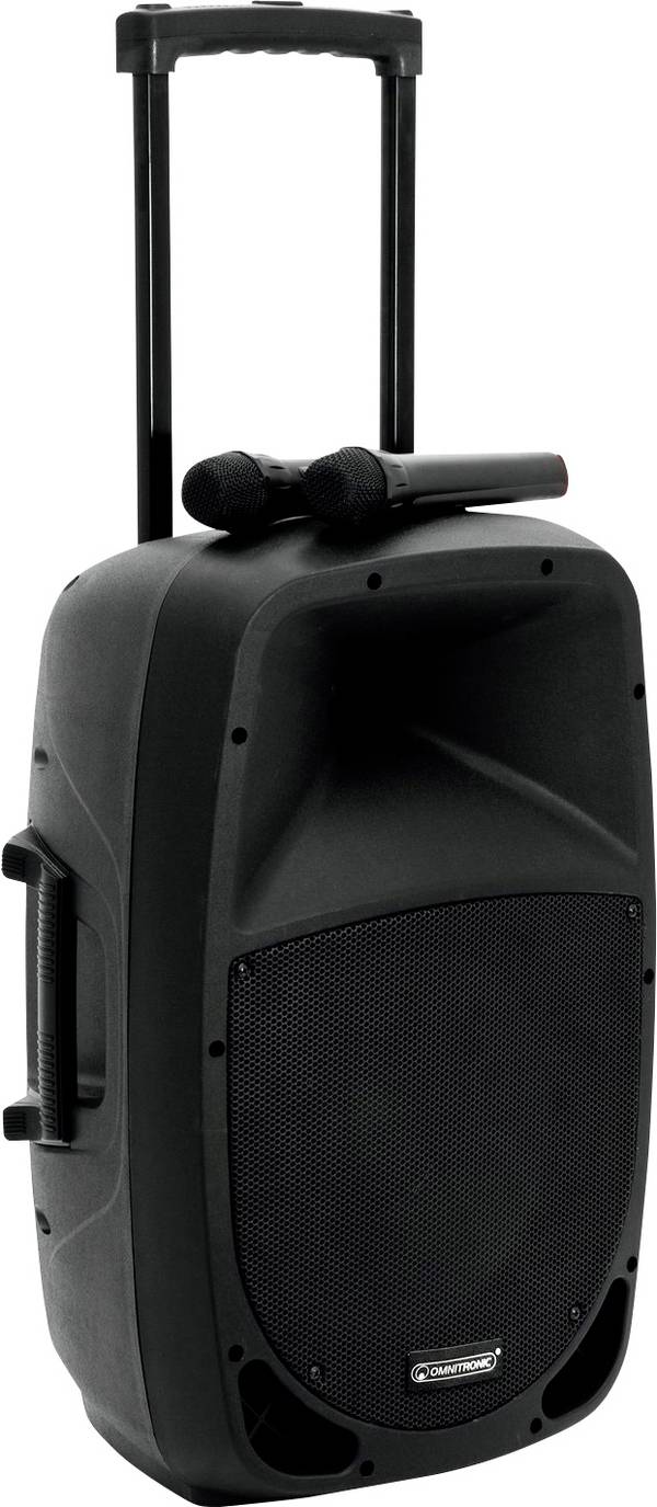 Omnitronic MES-12BT2 Portable PA speaker 30.48 cm 12 inch rechargeable, mains-powered 1 pc(s)