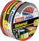 Roll of 'tesa extra Power Universal' adhesive tape, 10m x 50mm, black. Packaging shows applications: automotive, packaging, and fastening.