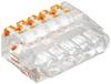 OBO Bettermann 2054458 61 525 FL Connector clip flexible: 0.2-2.5 mm² fixed: 0.2-2.5 mm² Number of pins: 5 1 pc(s) Transparent-orange