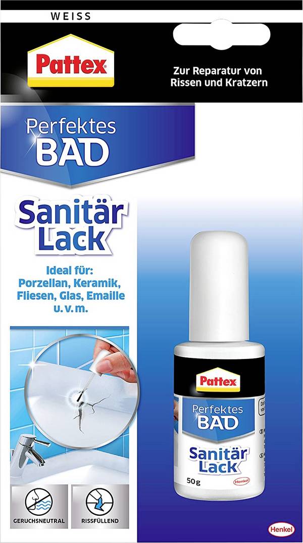 Pattex Perfektes Bad Bathroom paint Factory colour White PL50W 50 g