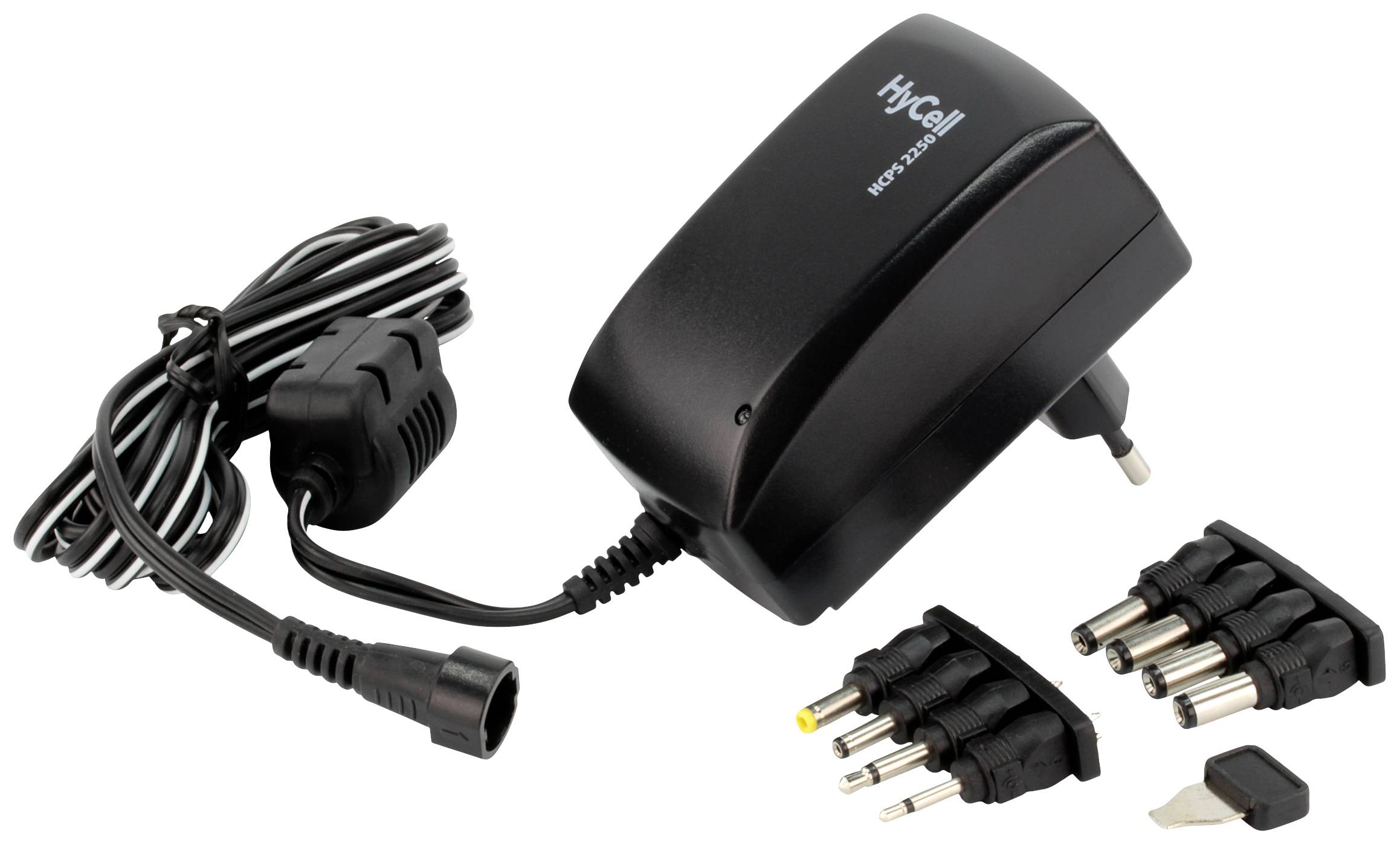 HyCell 1201-0009 Mains PSU (adjustable voltage) 3 V DC, 4.5 V DC, 5 V DC, 6 V DC, 7.5 V DC, 9 V DC, 12 V DC 2250 mA 27 W