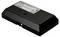 Black plastic casing with a label displaying certification marks and technical specifications for an electronic component.