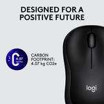 M220 SILENT wireless mouse, 2.4 GHz with USB receiver, 1000 DPI Optical Tracking, up to 18 months battery life, for left and right-handed people, for PC, Mac, laptop, black