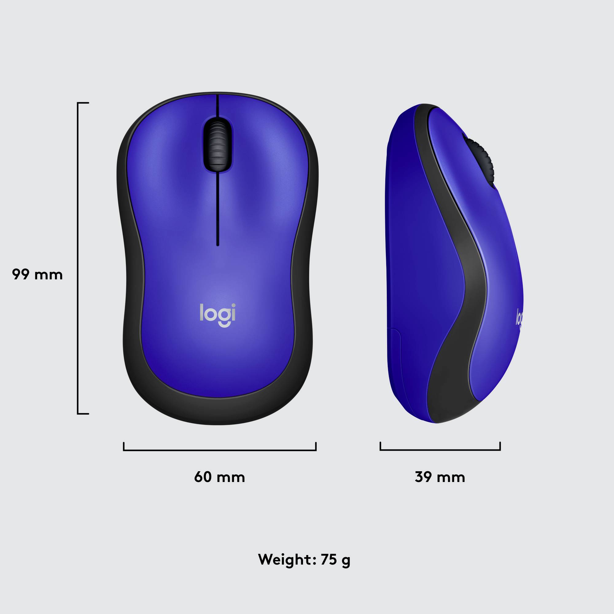 Logitech M220 Silent Mouse Radio Optical Blue 3 Buttons 1000 dpi-11