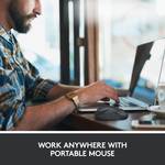 M220 SILENT wireless mouse, 2.4 GHz with USB receiver, 1000 DPI Optical Tracking, up to 18 months battery life, for left and right-handed people, for PC, Mac, laptop, red