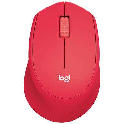 Logitech M330 Silent Plus  Mouse Radio   Optical Red 3 Buttons 1000 dpi 