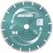 Diamond cutting disc with arrows indicating rotation direction, brand name 'diamax' and technical specifications. Primarily for construction applications.