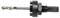 A black drill with a spiral drill bit, suitable for metal or woodworking.