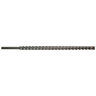 A metal screw with a spiral thread, horizontally aligned.