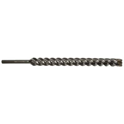 Metal screw with spiral grooves used for material transport in machinery.