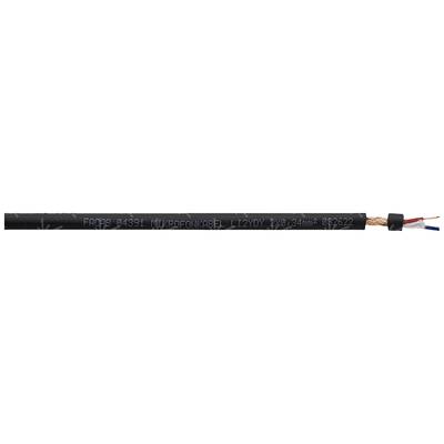 Faber Kabel 0352050400500 Microphone cable Li2YDY 2 x 0.22 mm² Black Sold per metre