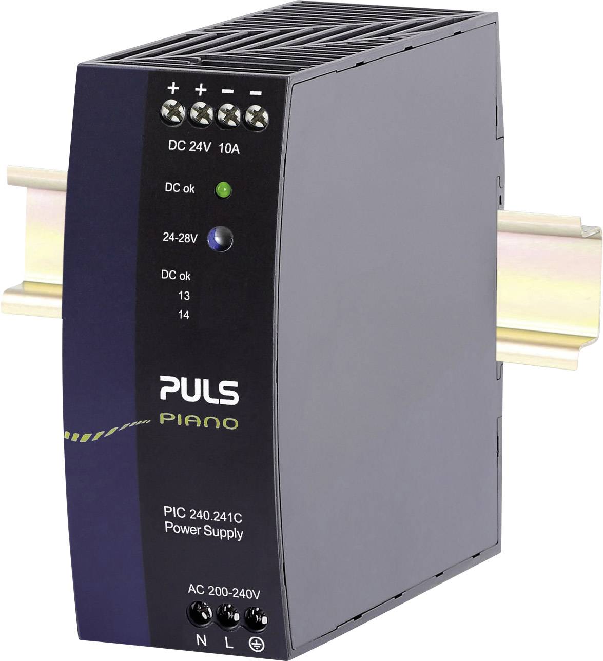 PULS Piano Rail mounted PSU (DIN) 24 V DC 10 A 240 W 1 x