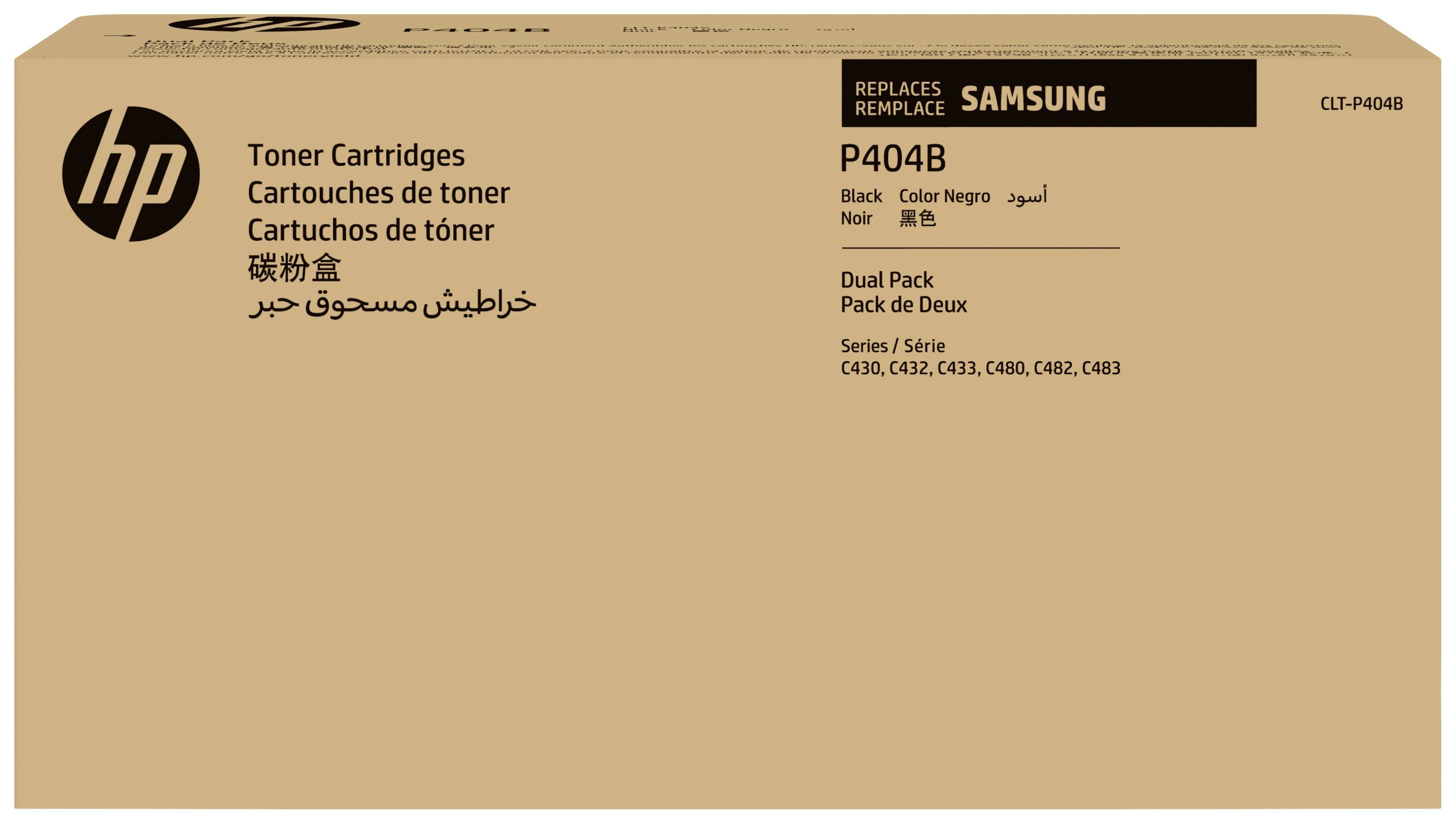 HP Toner CLT-P404B Original Pack of 2 Black 3000 Sides SU364A