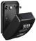 A black key safe with an open lid and combination lock. Suitable for securely storing keys.