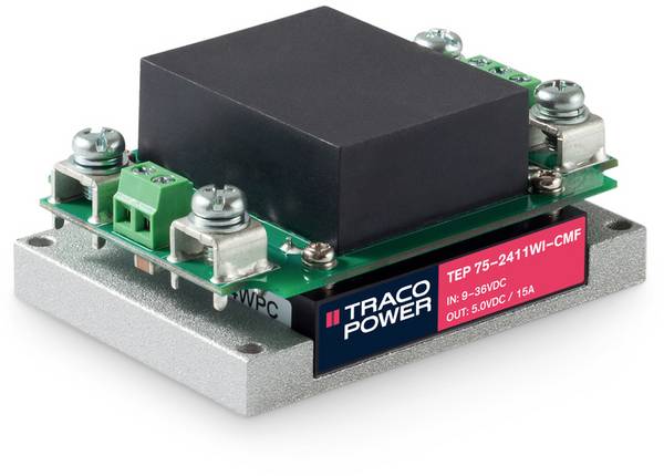 TracoPower TEP 75-4815WI-CMF DC/DC converter (module) 48 V DC 24 V DC 3.2 A 75 W No. of outputs: 1 x Content 1 pc(s)