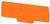 An orange, rectangular object with an indistinct graphic embossed in the centre.