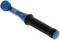 Torque wrench with blue-black handle and turning knob, on white background.