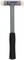 Rubber soft-face hammer with metal shaft and black handle, ideal for delicately working with sensitive materials.