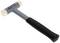 A soft-faced hammer with a rubber-coated handle and white plastic heads at both ends. Suitable for work without surface damage.