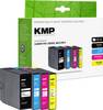 KMP Ink cartridge replaced Canon PGI-2500BK XL, PGI-2500C XL, PGI-2500M XL, PGI-2500Y XL Compatible Set Black, Cyan, Magenta, Yellow C103V 1565,0050