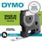 DYMO label dispenser, 'Made in Europe', emphasises quality. Note for best results, use only original DYMO labels.