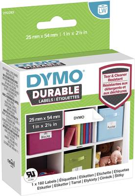 DYMO Label roll 25 mm PE White 160 pc(s) Permanent 2112283 All-purpose labels, Address labels | Conrad.com