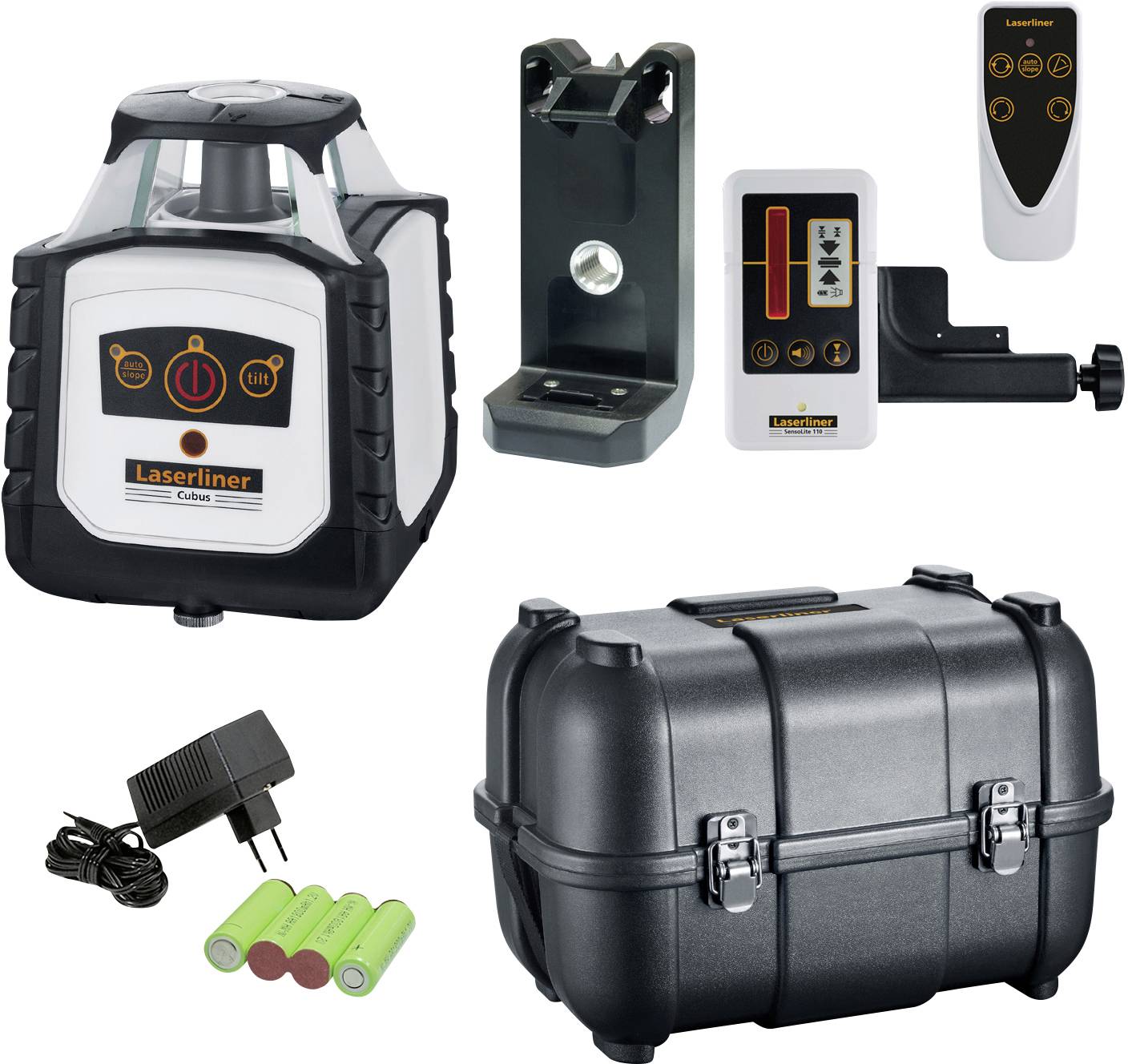 Laserliner Cubus 110 360-degree laser Incl. laser receiver, Self-levelling Range (max.): 100 m Calibrated to: Manufactur-3