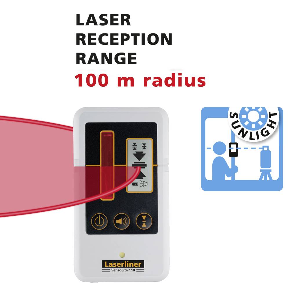 Laserliner Cubus 110 360-degree laser Incl. laser receiver, Self-levelling Range (max.): 100 m Calibrated to: Manufactur-6