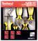 Toolland pliers set in a display box, showing five black-and-yellow hand tools and 'Chrome Vanadium' label, product code HPSET1.