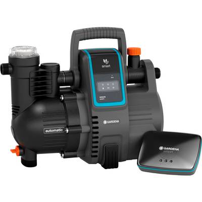 Garden pump with digital display and smart control module, suitable for automatic irrigation control.