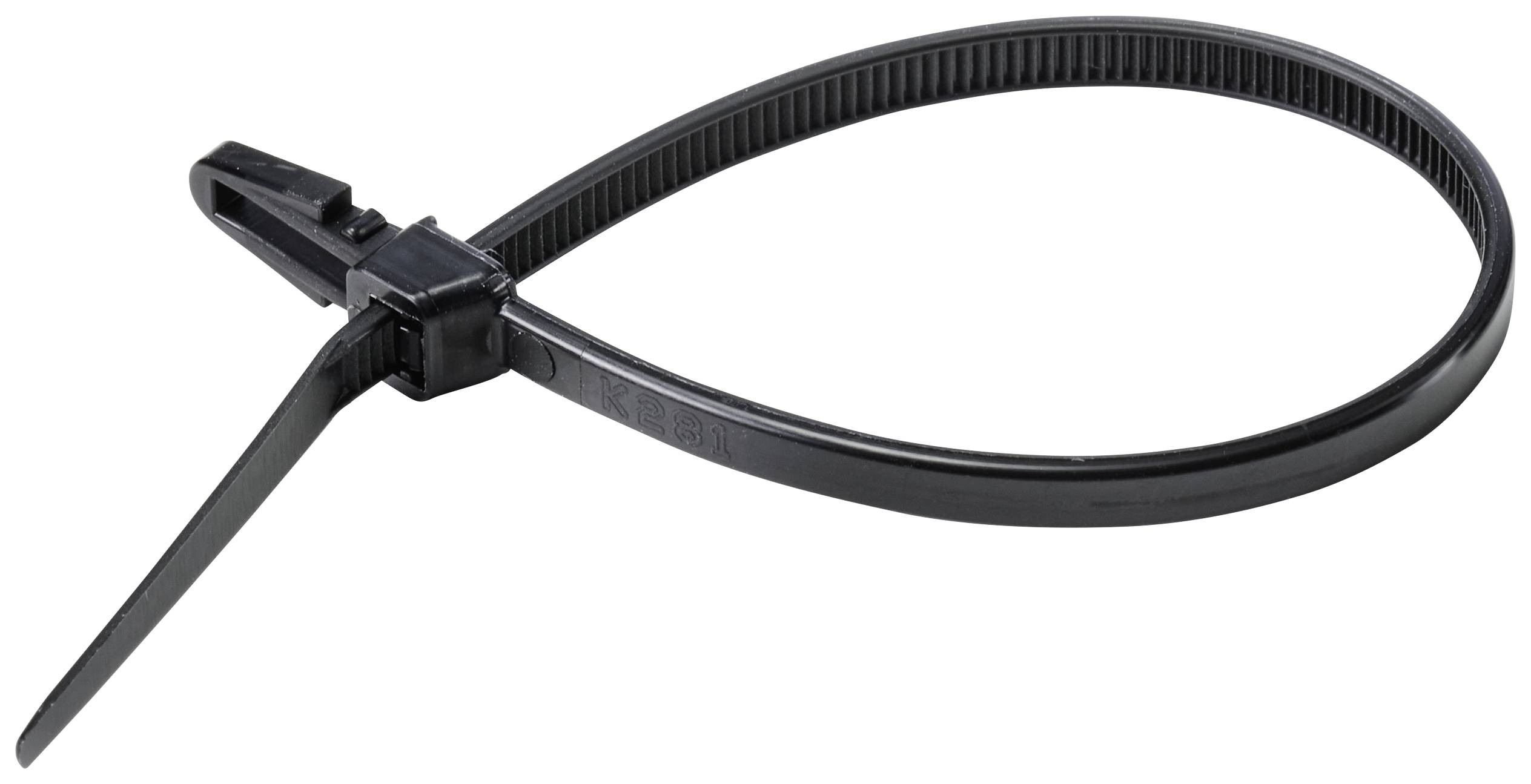 KSS 28530c1307 Cable tie 168 mm 3.80 mm Black Spring toggle 100 pc(s)-2