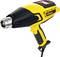 Yellow hot air blower with black handle and digital display, suitable for various DIY applications.