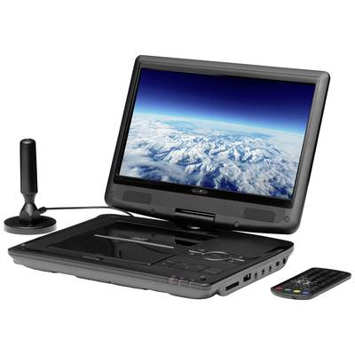 Reflexion DVD1017T2HD Portable TV + DVD 25.4 cm 10 inch EEC: C (A - G) Battery-powered, incl. 12V car power cable, incl.