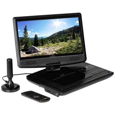 KCR Lecteur DVD Portable 10,1 Pouces, TV intégrée DVB-T2 avec écran LED  pivotant et/USB/HDMI/AV, Batterie Rechargeable et Deux Haut-parleurs stéréo  : : High-Tech
