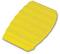 A yellow, wavy pool float designed for added comfort while swimming or relaxing on the water.