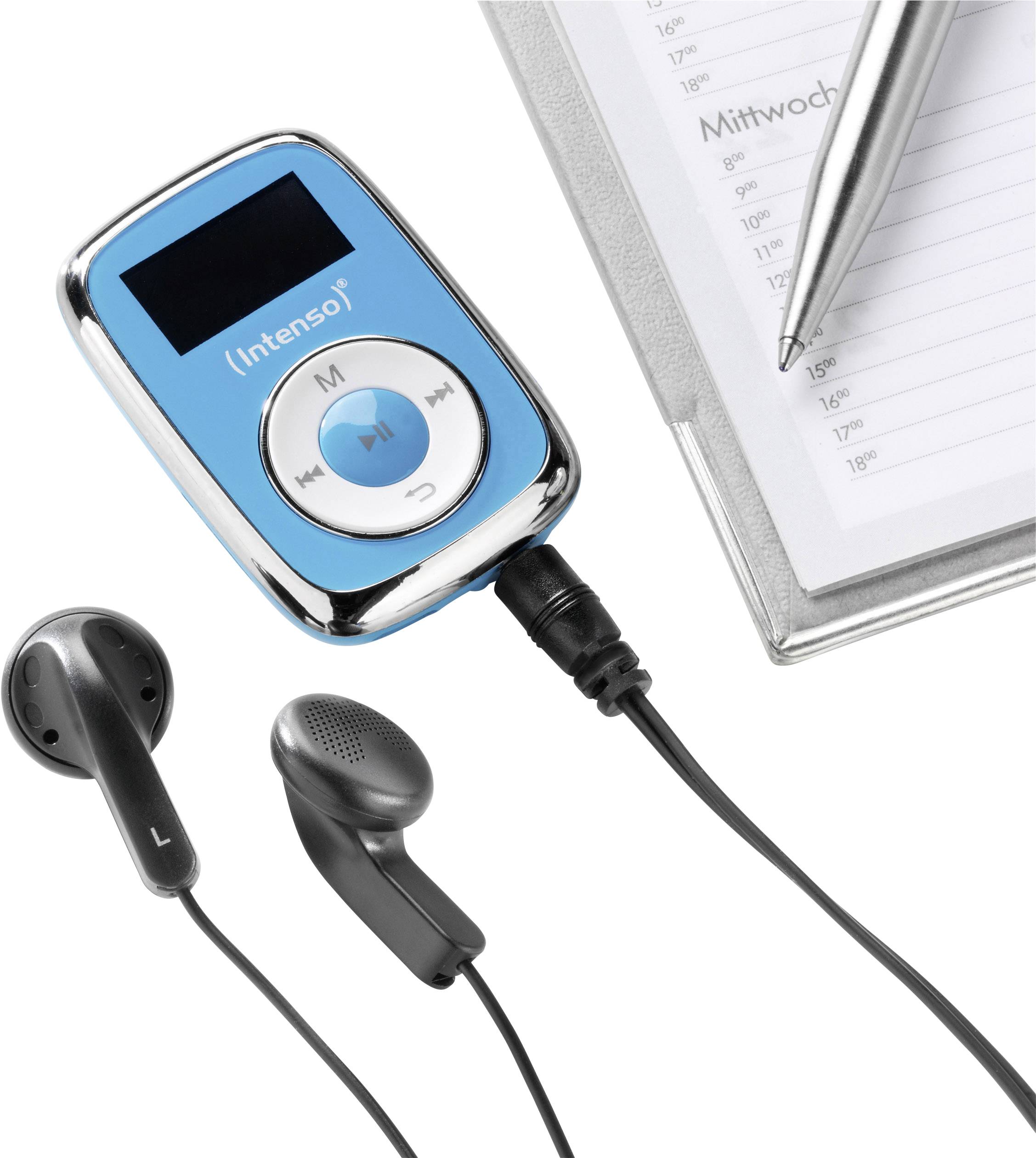 Intenso Music Movers MP3 player 8 GB Blue Clip | Conrad.com