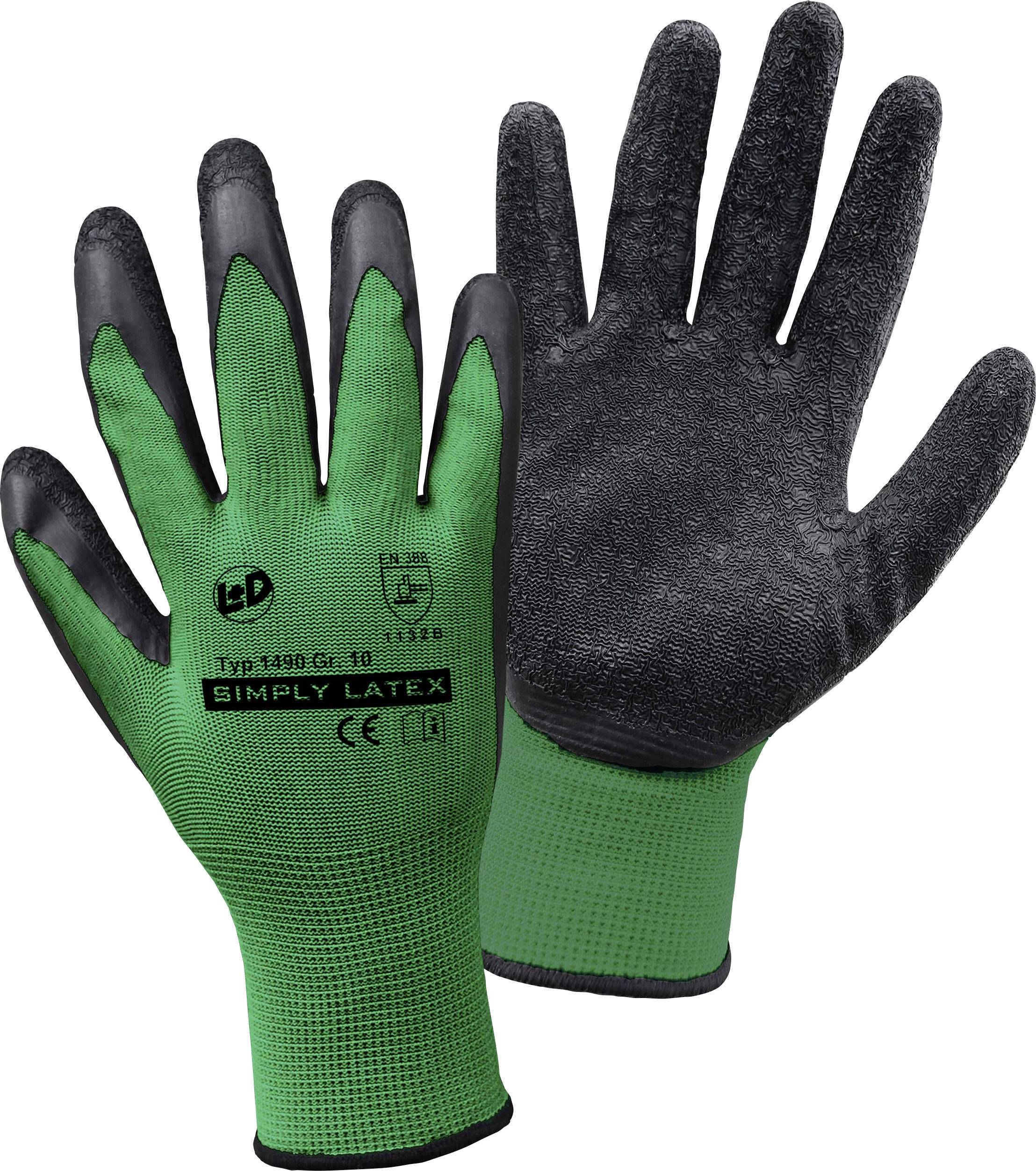 L+D SIMPLY Latex 1490-10 Latex Protective glove Size (gloves): 10 EN ...