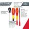 Adjustment tool and adapter by Wiha for TorqueVario torque screwdriver. Includes Safety-TorqueVario and SoftFinish handle.